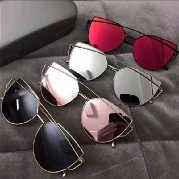 Cat Eye Aviator Sunnies Sunglasses -New! - Picture 2 of 5